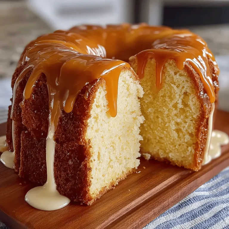 Caramel Cream Cheese Pound Cake