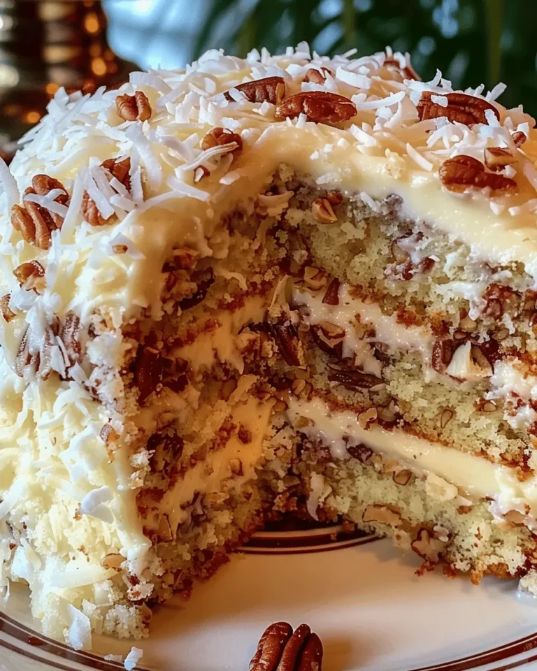 Coconut Pecan Buttermilk Cake