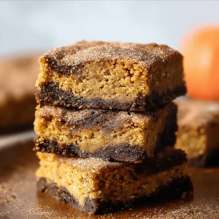 Pumpkin Snickerdoodle Brownies