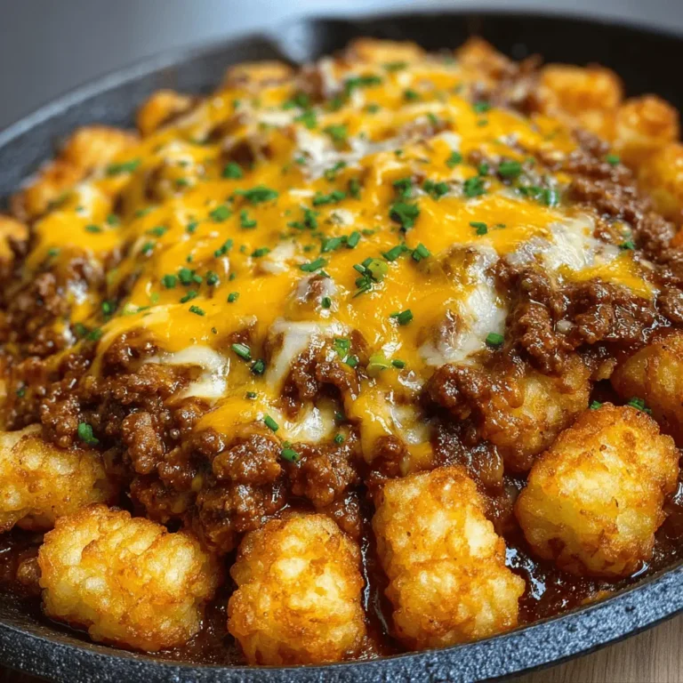 Tater Tot Sloppy Joe Skillet