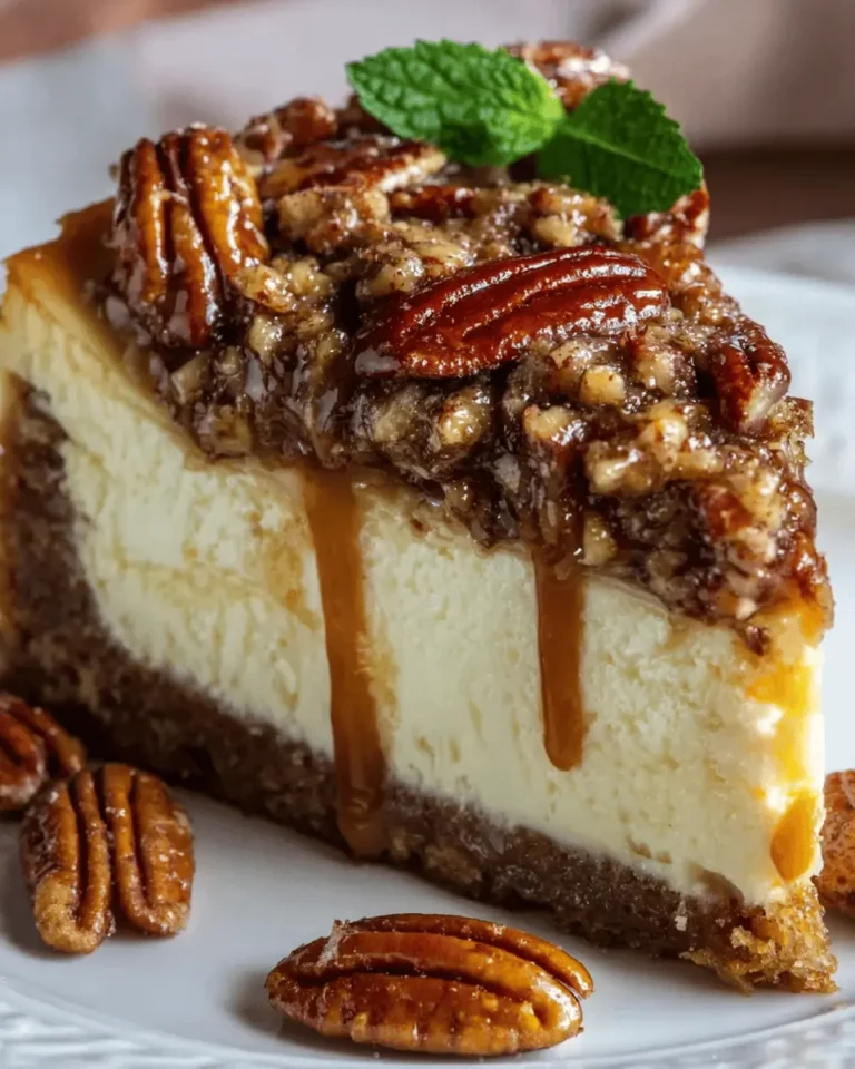 Kentucky Derby Pecan Pie Cheesecake