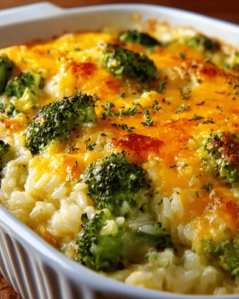 Cheesy Broccoli Rice Casserole