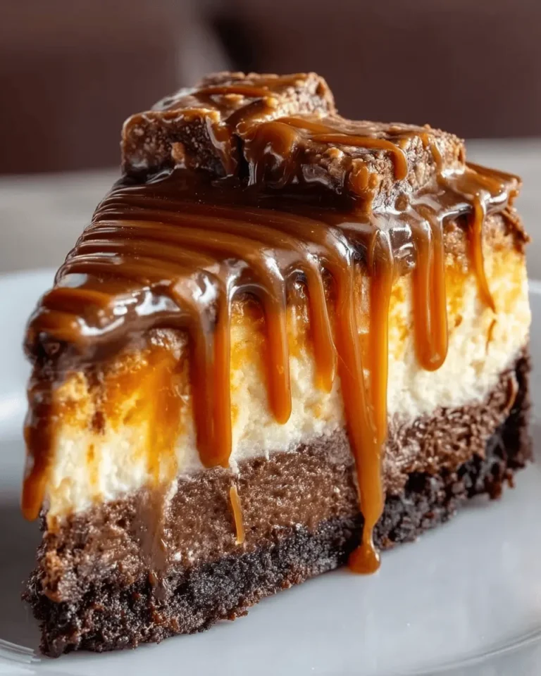 Caramel Brownie Cheesecake