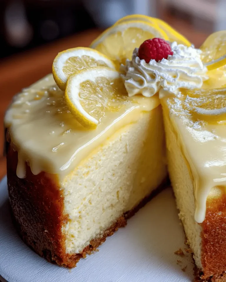 Delicious Lemon Cheesecake Cake