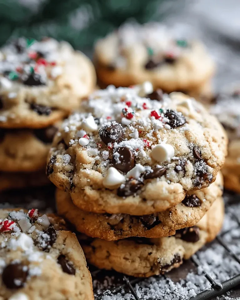 Winter Wonderland Chocolate Chip Christmas Cookies