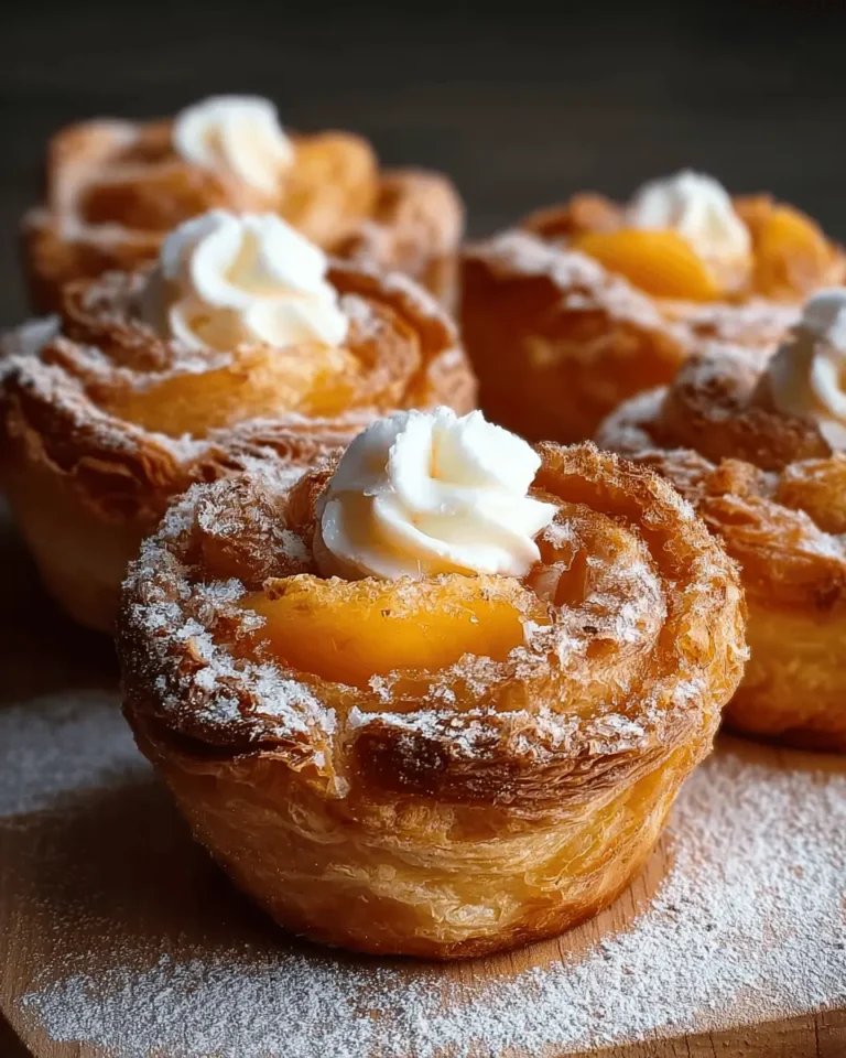 Peach Pie Cruffins