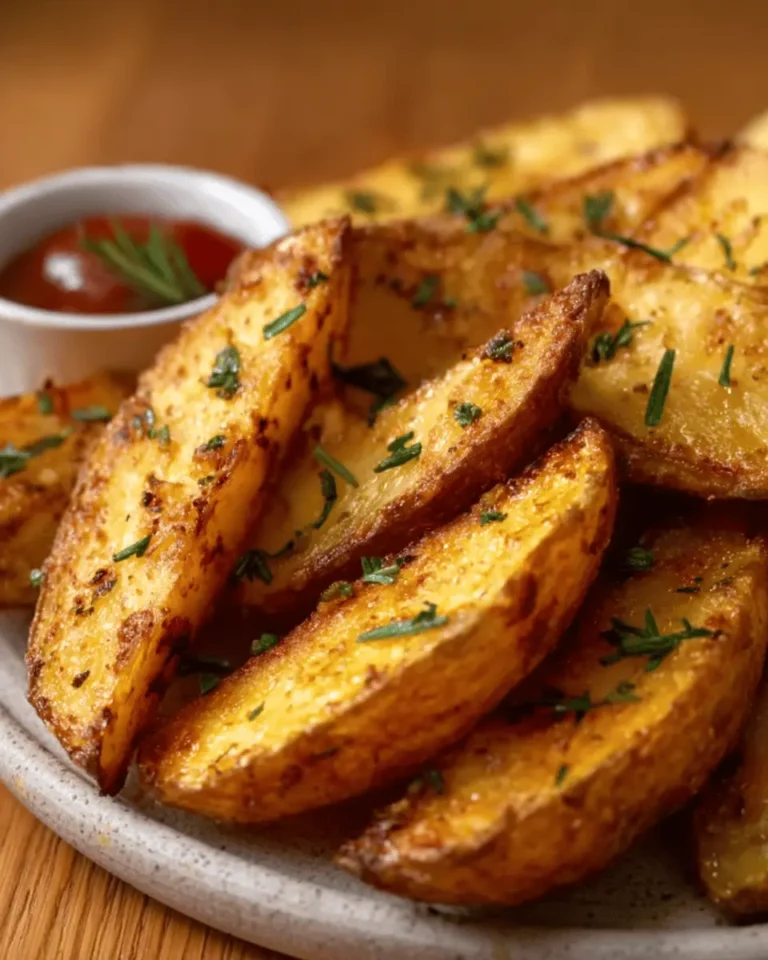 Crispy Baked Potato Wedges Recipe