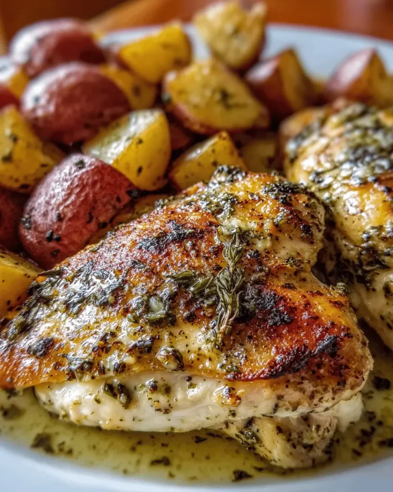 Crockpot Garlic Parmesan Chicken and Potatoes