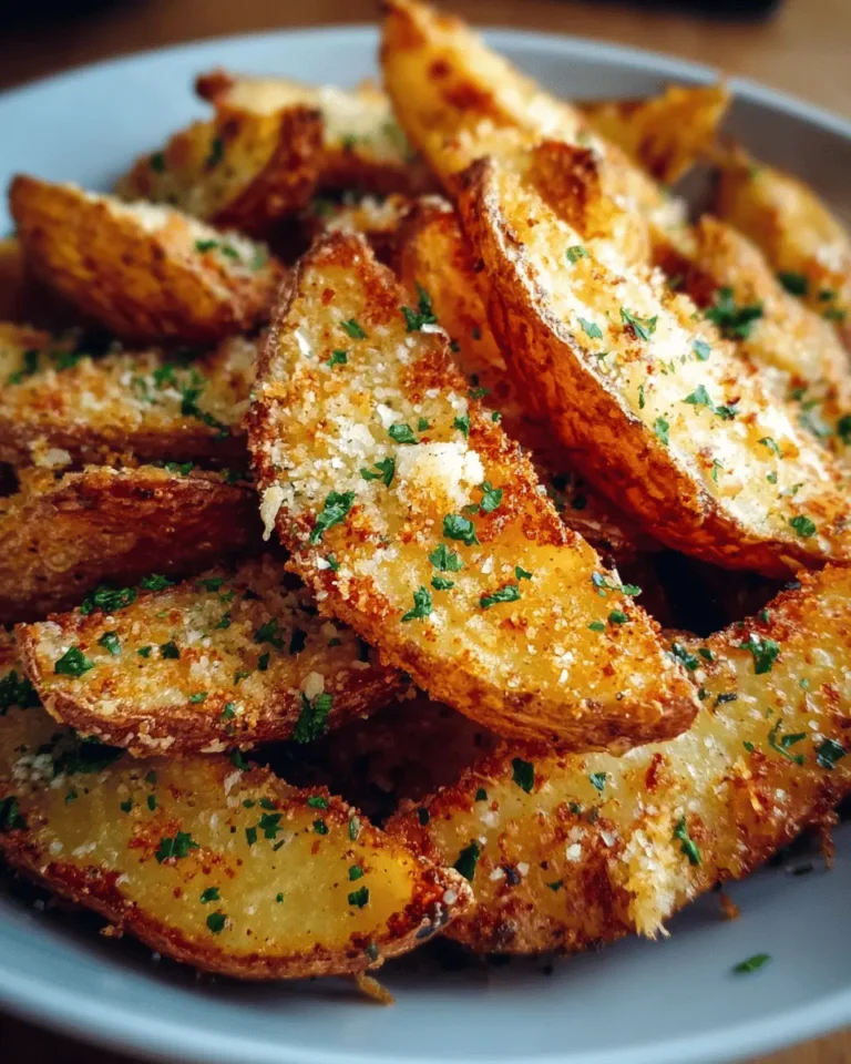 Baked Garlic Parmesan Potato Wedges