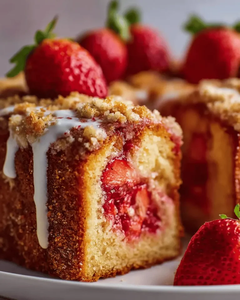Strawberry Crunch Pound Cake