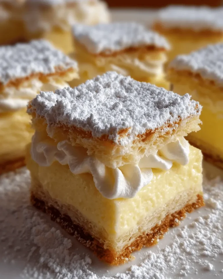 Vanilla Custard Cream Squares