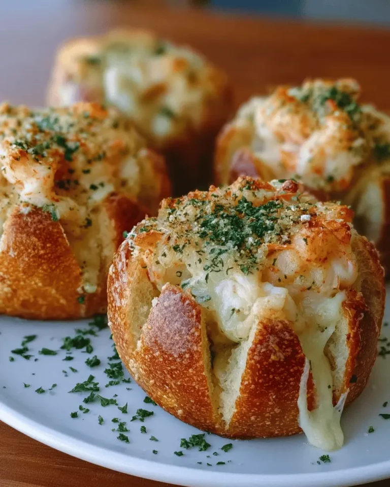 Crabby Shrimp-Stuffed Garlic Bread Bombs