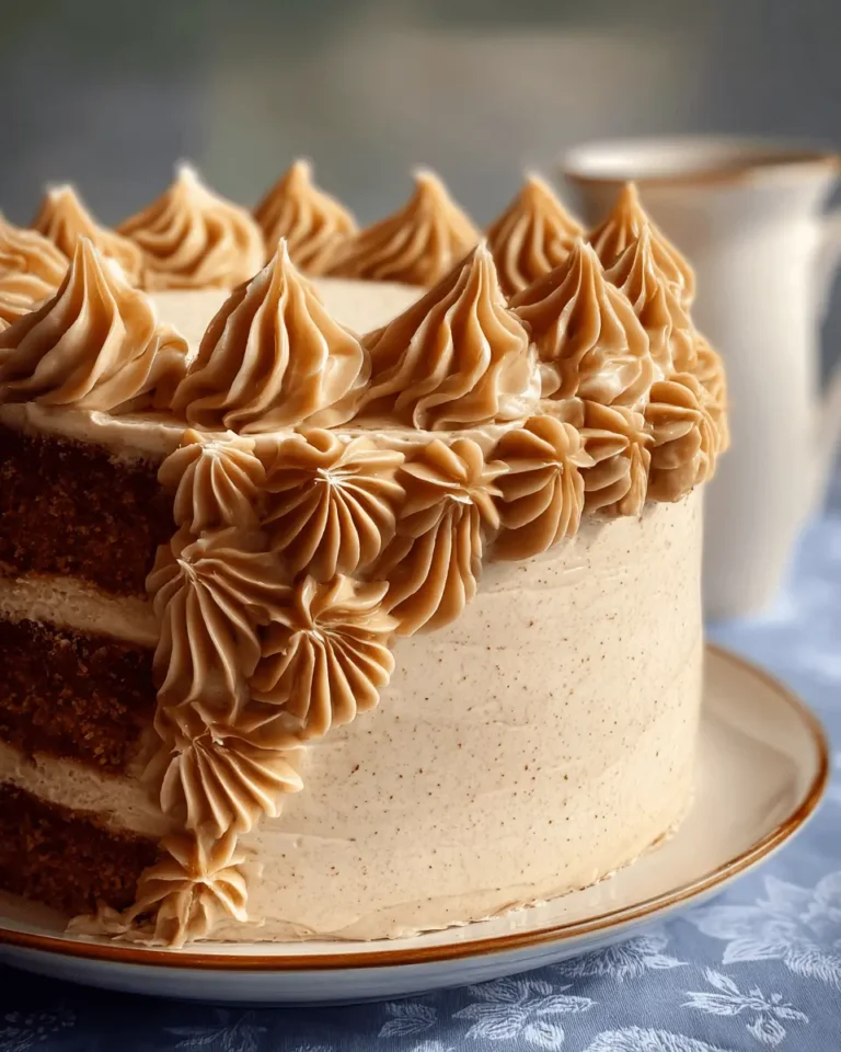 Caramel Coffee Buttercream Cake