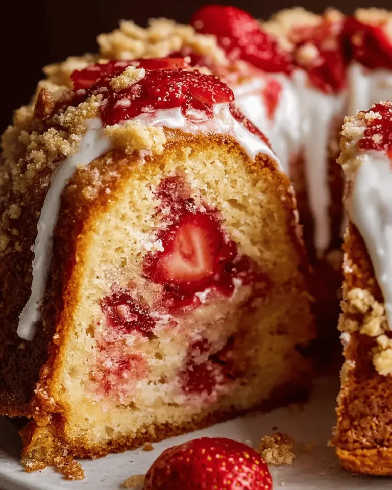 Strawberry Crunch Pound Cake