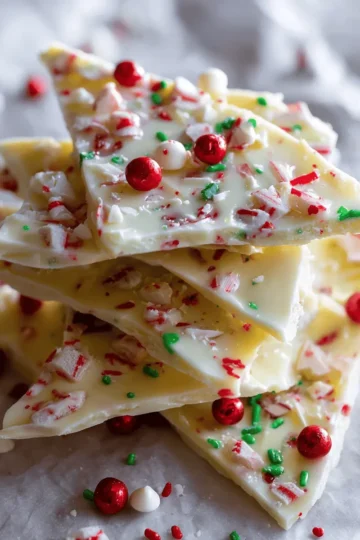 White Chocolate Christmas Bark