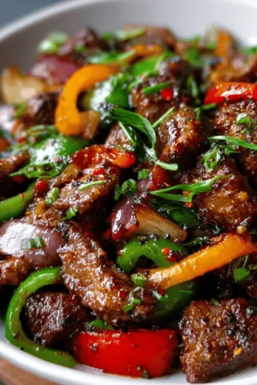 Black Pepper Beef Stir-Fry