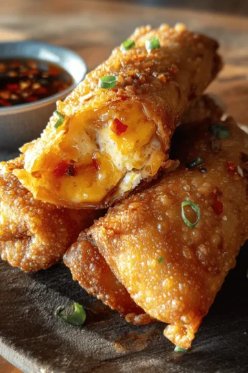 Texas Twinkies Egg Rolls with Spicy Honey