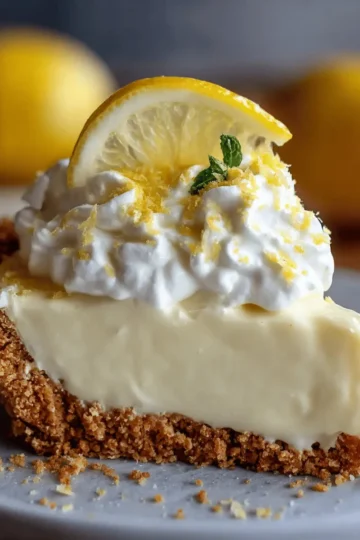 No-Bake Cream Cheese Lemonade Pie