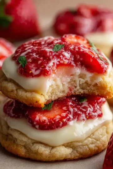 Strawberry Cheesecake Cookies