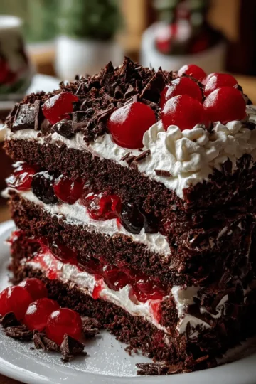 Christmas Black Forest Cake
