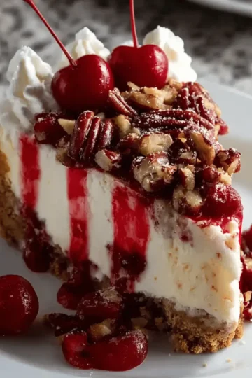 Cherry Pecan Cheesecake Lush