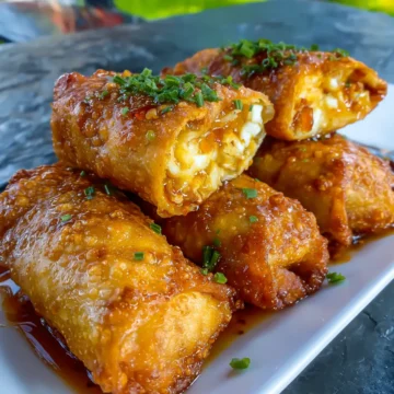Texas Twinkies Egg Rolls with Spicy Honey