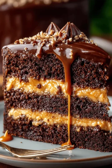Caramel-Filled Chocolate Cake