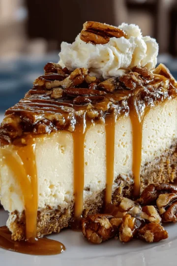 Ultimate Caramel Pecan Cheesecake