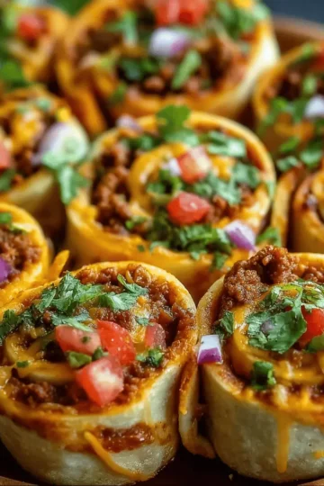 Creamy Taco Pinwheels