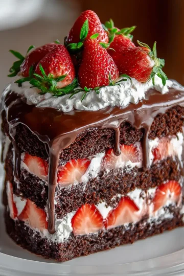 Chocolate Strawberry Dream Cake