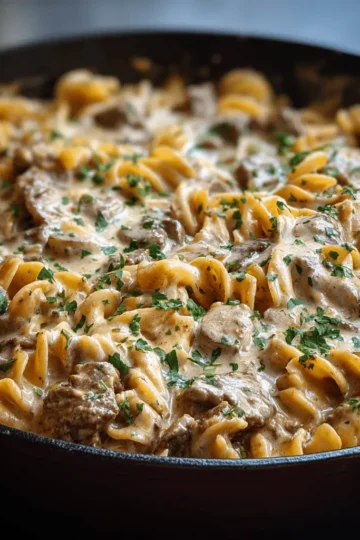 Creamy Beef Stroganoff Casserole