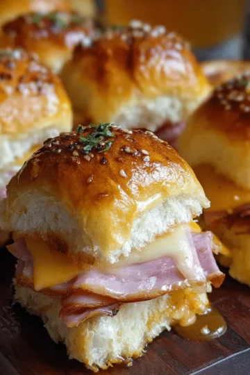 Glazed Ham and Cheese Sliders