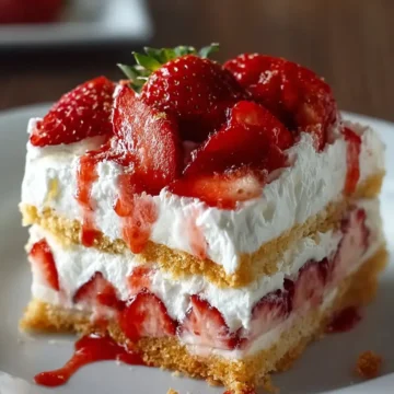 No-Bake Strawberry Shortcake Dessert