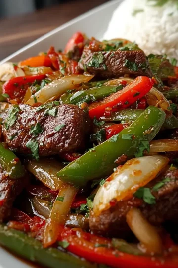 Chinese Pepper Steak with Onions