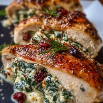 Stuffed Chicken Breast (Spinach, Cheese & Cranberry)