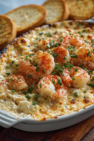 Cheesy Shrimp & Crab Bake Dip