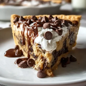 Chocolate Chip Cookie Dough Pie