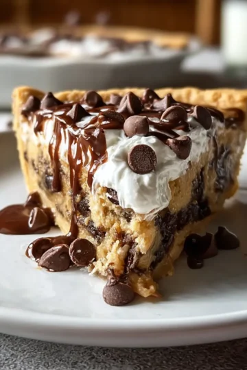 Chocolate Chip Cookie Dough Pie