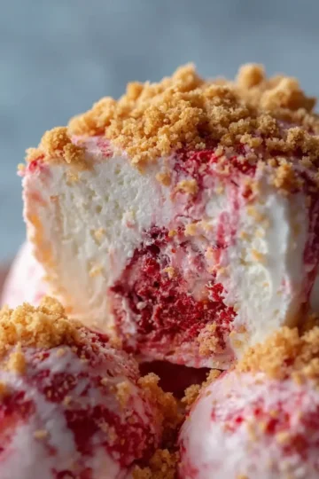 Strawberry Crunch Cheesecake Ice Cream