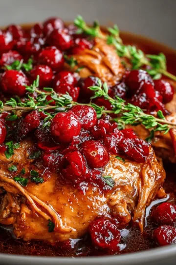 Slow Cooker Cranberry Chicken