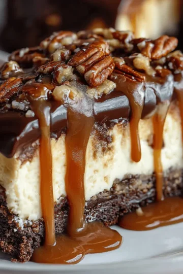 Turtle Brownie Cheesecake Recipe