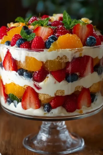 Refreshing Fruit Trifle