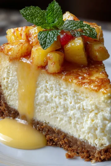 Tropical Pineapple Cheesecake