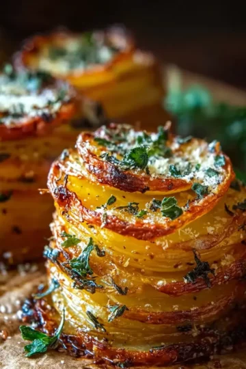 Elegant Roasted Potato Stacks