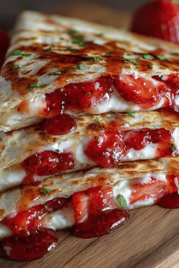 Strawberry Cheesecake Quesadillas