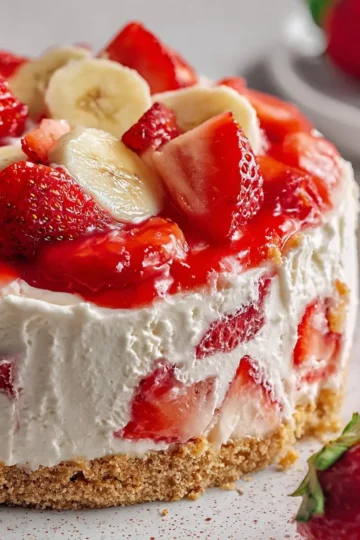 Strawberry Banana Cheesecake
