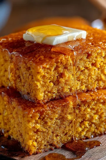 Honey Butter Sweet Potato Cornbread
