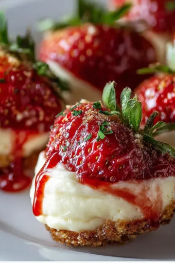 Cheesecake Stuffed Strawberries