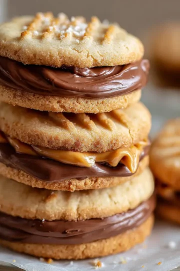 Homemade Nutter Butter Sandwich Cookies