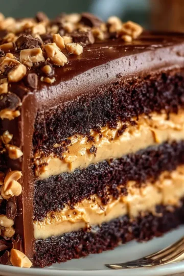 Chocolate Peanut Butter Layer Cake